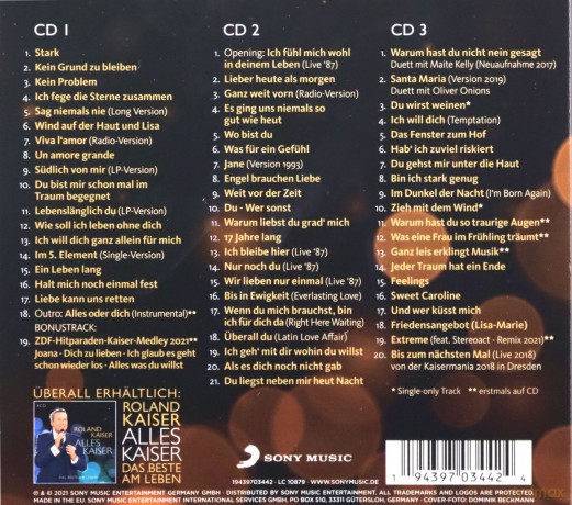 Roland Kaiser: Alles Kaiser 2 (Stark wie nie) [3CD]