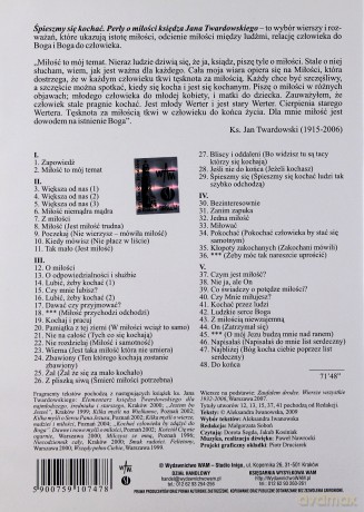 Perły O Miłości Ks. Jana Twardowskiego. Śpieszmy się kochać [CD]