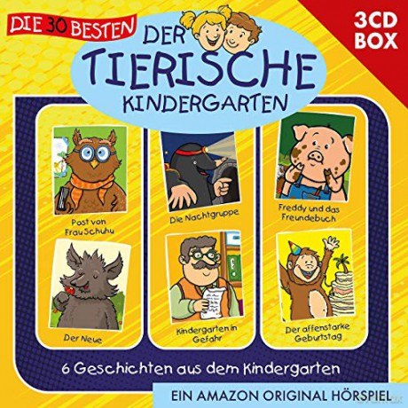 Lukas Hainer: Die 30 besten: Der tierische Kindergarten - 3CD Hörspielbox (Lamp und Leute) [3CD]