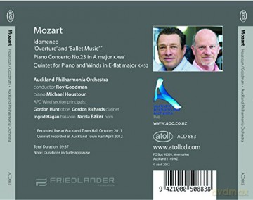 Goodman: Mozart Idomeneo Klavierkonzert 23 [CD]