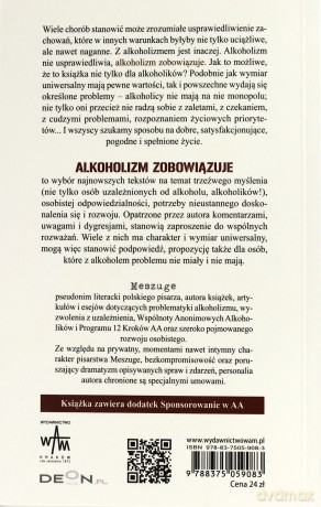 Alkoholizm Zobowiązuje. Nie tylko dla alkoholików gawędy o trzeźwym myśleniu, odpowiedzialności i rozwoju osobistym [KSIĄŻKA]