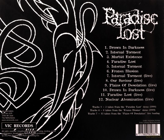 Paradise lost: Drown In Darkness - The Early Demos [CD]