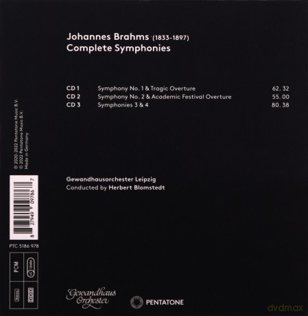 Blomstedt: Brahms Complete Symphonies [3CD]