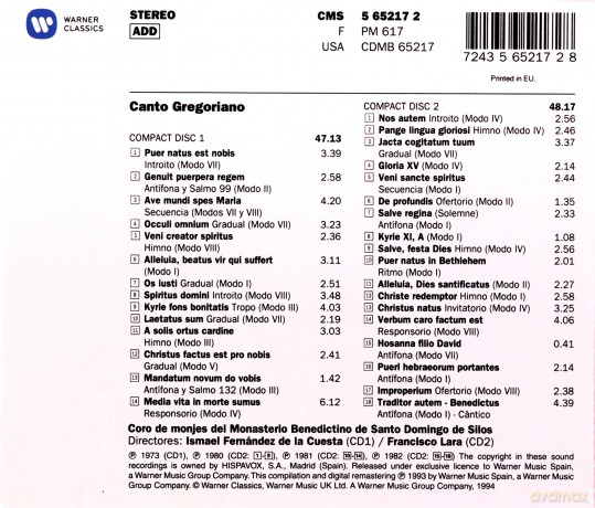 Coro Santo Domingo De Silos: Canto Gregoriano [BOX] [2CD]