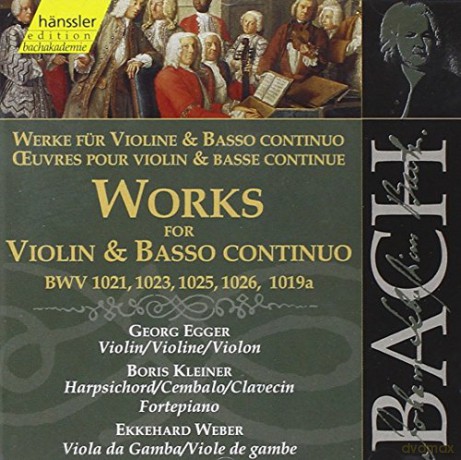 G. Egger: Edition Bachakademie Vol. 123 (Werke für Violine und Basso continuo) [CD]