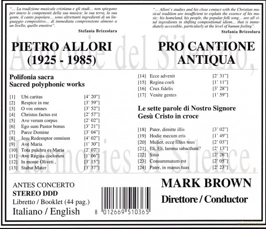 Mark Brown: Polifonia sacra [2CD]