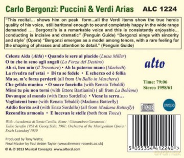 Carlo Bergonzi: Arien von Puccini und Verdi [CD]