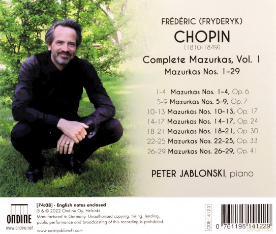 Jablonski: Complete Mazurkas, Vol. 1 [CD]