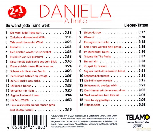 Daniela Alfinito: 2 in 1 [2CD]