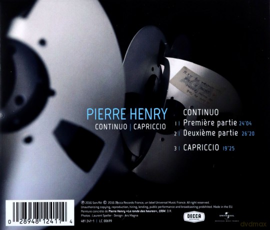 Pierre Henry: Continuo Capriccio [CD]