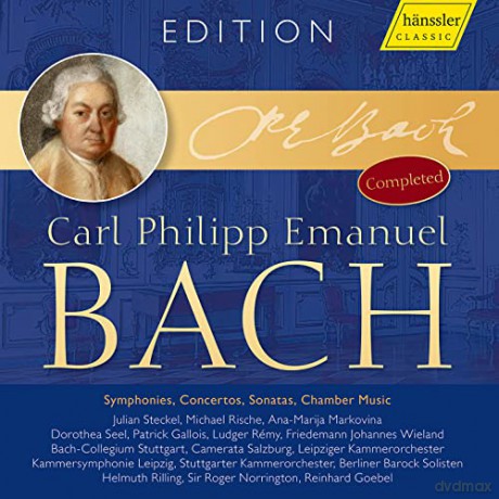 H. Rilling: Cp.E.Bach Completed-Symphonies,Concertos,Sona [60CD]