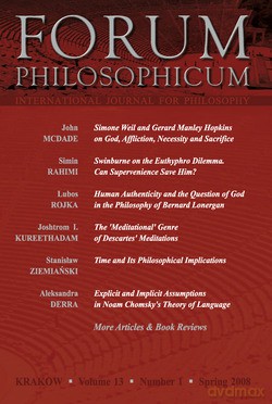 Forum Philosophicum T. 13/1/2008. International Journal For Philosophy [KSIĄŻKA]