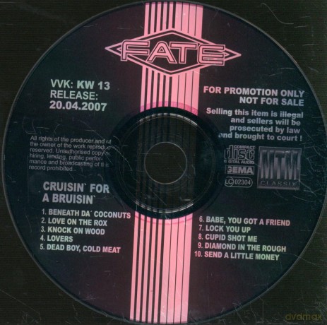 Fate: Cruisin' for Bruisin' [CD]