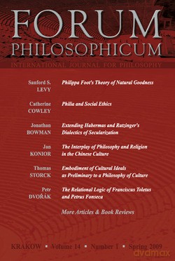 Forum Philosophicum T. 14/1/2009. International Journal For Philosophy [KSIĄŻKA]