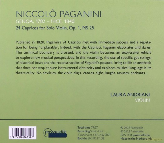 Laura Andriani: Paganini: 24 Capricen op.1 [CD]