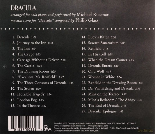Michael Riesman: Dracula [CD]