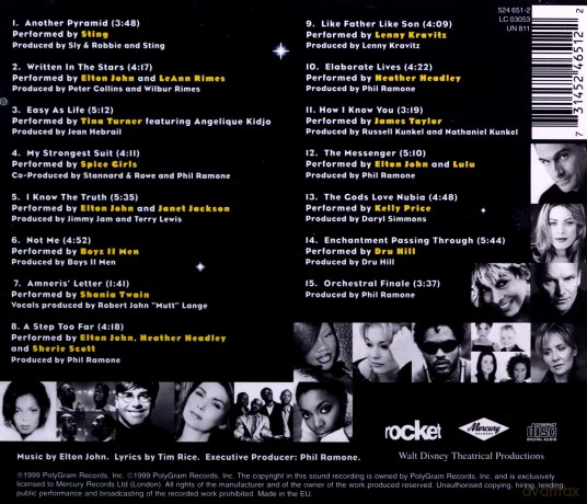 Elton John: Elton John and Tim Rice's Aida (1999 Concept Album) [CD]