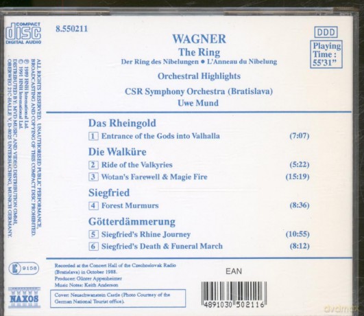 Mund: Wagner: Der Ring (Orchester Highlights) [CD]