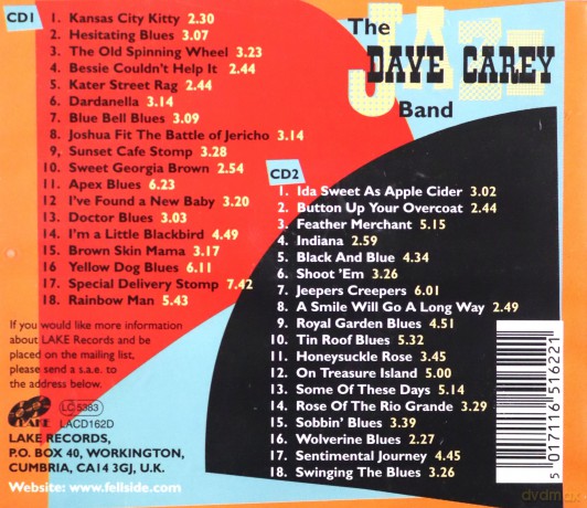 The Dave Carey Jazz Band: The Complete Sessions 1955 [2CD]