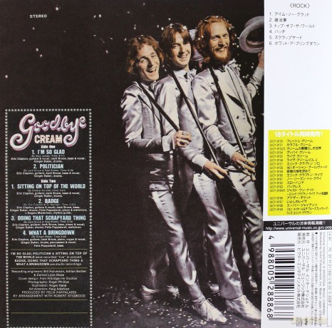 Cream: Goodbye (Japanese Papersleeve) (ecopack) [CD]