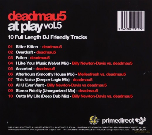 Deadmau5: At Play Vol.5 [CD]