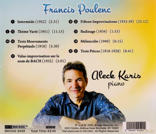 F. Poulenc: Music for Piano [CD]