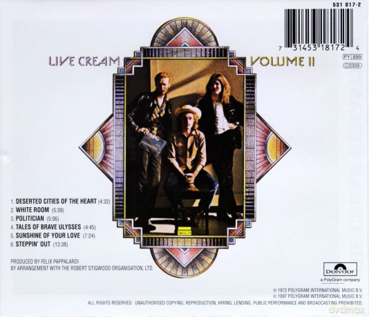 Cream: Live Cream Vol II-(Wersja Zremasterowana [CD]