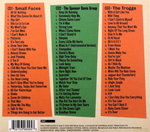 Dreamboats & Petticoats: Presents Small Faces / Spencer Davis Group / Troggs [3CD]