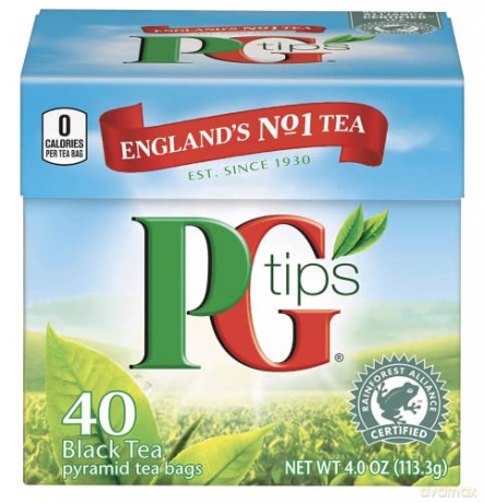 PG Tips Schwarzer Tee, 1er Pack (1 x 116g) [CD]