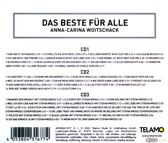 Anna-Carina Woitschack: Das Beste Für Alle [3CD]
