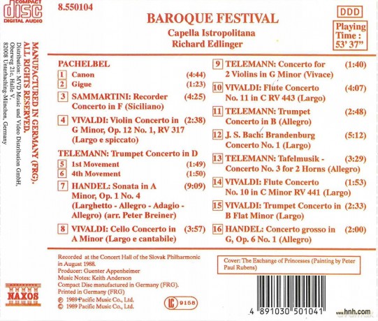 Richard Edlinger: Barock-Festival [CD]