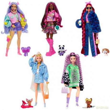 Barbie Extra Moda Lalka Akcesoria Grn27 Ast4