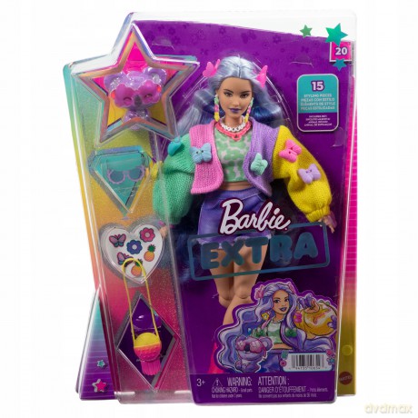 Barbie Extra Moda Lalka Motylkowe Dekoracj Hkp95