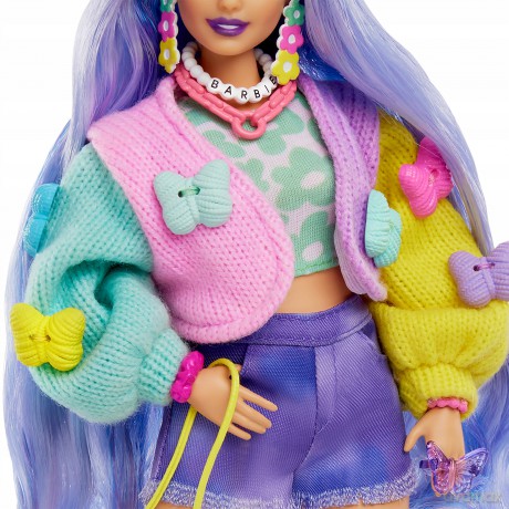 Barbie Extra Moda Lalka Motylkowe Dekoracj Hkp95