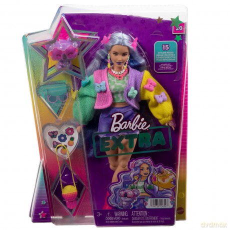 Barbie Extra Moda Lalka Motylkowe Dekoracj Hkp95