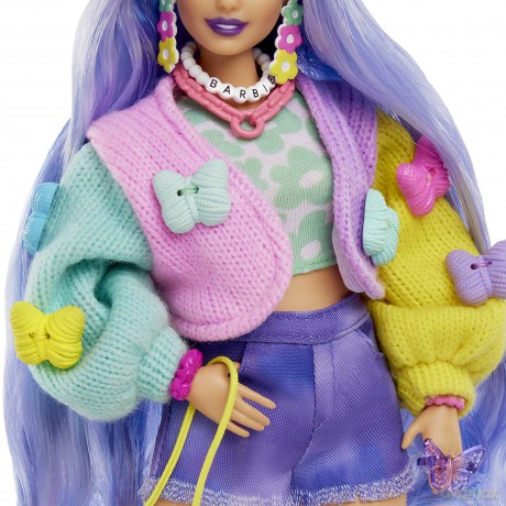 Barbie Extra Moda Lalka Motylkowe Dekoracj Hkp95
