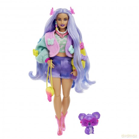 Barbie Extra Moda Lalka Motylkowe Dekoracj Hkp95