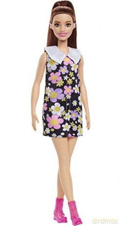 Barbie Fashionistas Lalki Sukienka Kwiatki Hbv19 W6