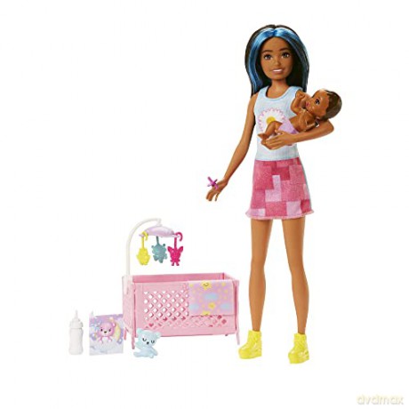 Barbie Opiekunka Usypianie Maluszka Lalka Hjy344