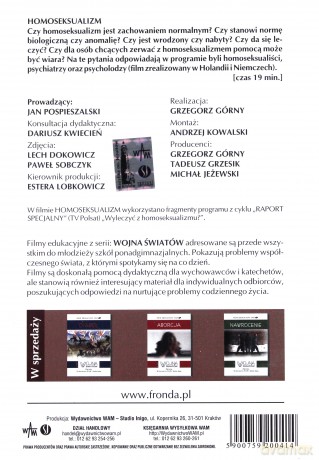 Wojna Światów - Homoseksualizm [DVD]