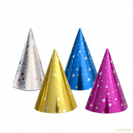 Czapeczka Urodzinowa Papierowa Magic Party Op4 szt Pbh K6047