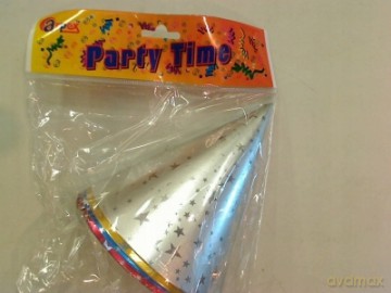 Czapeczka Urodzinowa Papierowa Magic Party Op4 szt Pbh K6047