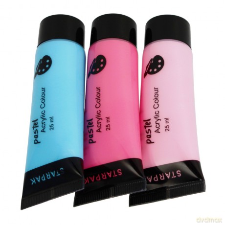 Farby Akrylowe 8 Kolorów 25ml Pastelowe Starpak 484978