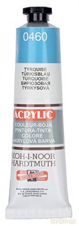 Farby Akrylowe w Tubie 40 ml Turkusowy Koh-I-Noor 162735