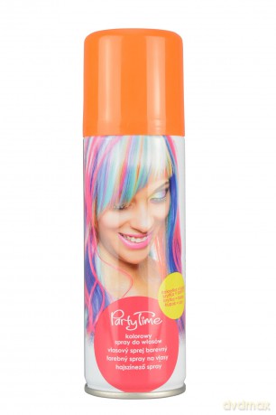 Farby Dekoracyjne do Włosów 125 Ml Pomarańczowa Areozol Ka0218pom