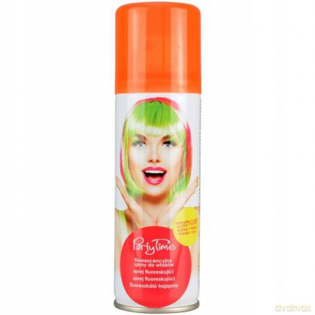 Farby Dekoracyjne do Włosów Pomarańczowa Neon 125ml w Aerozolu Ka4239pom