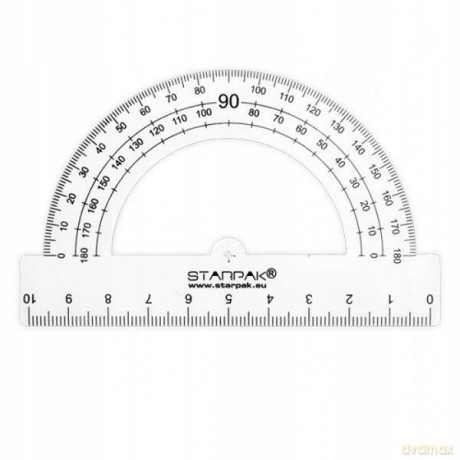 Kątomierz 180 10 cm Starpak 283232 20 sztuk