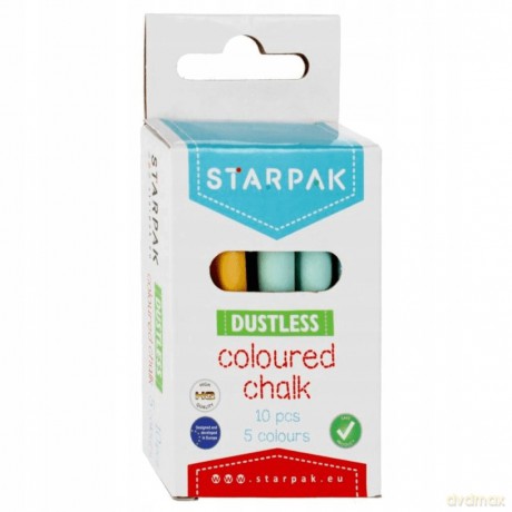 Kreda Szkolna 5 Kolorów Op.10 szt. Starpak 472789