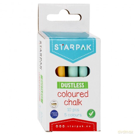 Kreda Szkolna 5 Kolorów Op.10 szt. Starpak 472789
