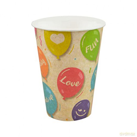 Kubek Biodegrad 180 ml Ballons Fol Op12 szt Dc9618f